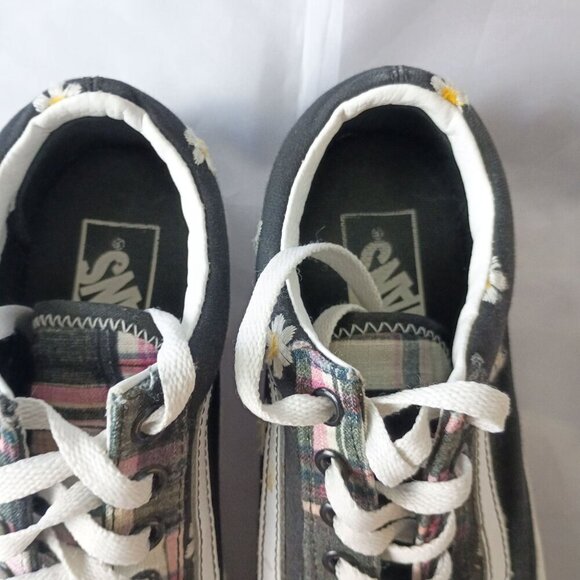 Vans Old Skool Floral Lace Patchwork Sneakers Men 5.5 Women 7 Unisex Shoes - Picture 6 of 11
